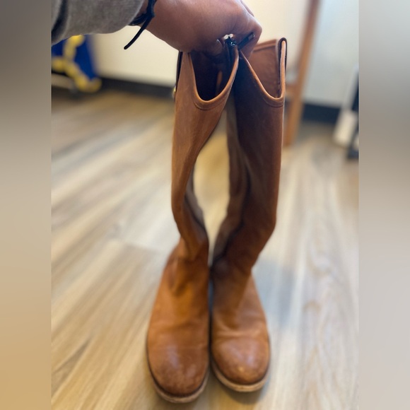 Tall Leather Frye Melissa Riding Boots - Picture 2 of 9